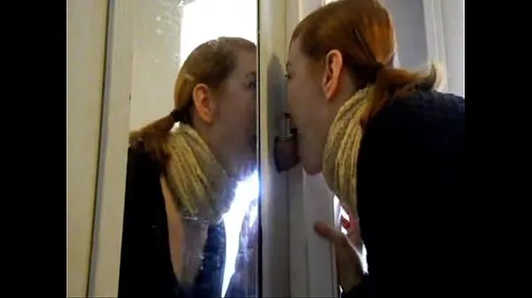 Watch Redhead GF Gives Closet Gloryhole Blowjob cool Tube