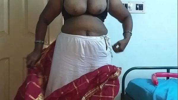 دیکھیں desi indian tamil telugu kannada malayalam hindi horny cheating wife vanitha wearing cherry red colour saree showing big boobs and shaved pussy press hard boobs press nip rubbing pussy masturbation کول ٹیوب