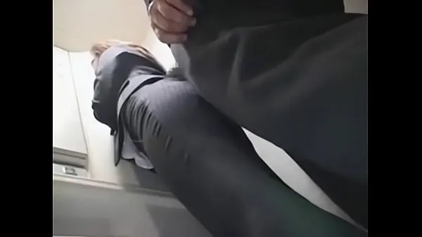 Watch Squatting in the elevator cool Tube