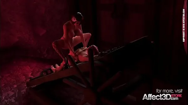 Regardez Animation fantastique 3D avec un vampire et une fille futanari Tubes sympas