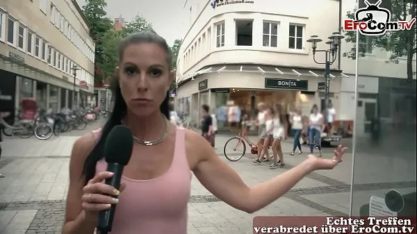 Watch German milf pick up guy at street casting for fuck cool Tube