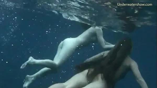 Watch Underwater swimming girls on Tenerife cool Tube