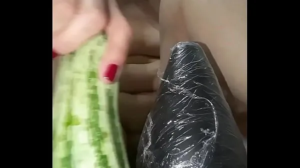 Παρακολουθήστε το The bitch isn't content with just b., she loves to bust her tail in a big thick zucchini until the edge of her ass is loose cool Tube