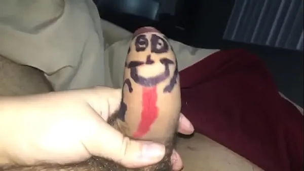 Watch Stella drew a face on my penis and plays with him cool Tube