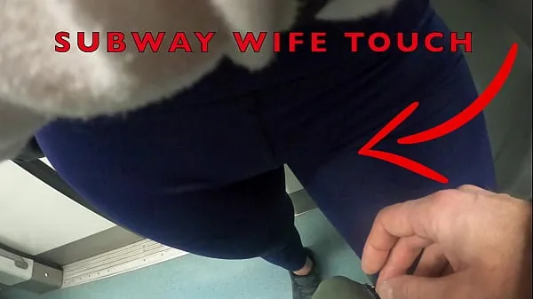 Titta på My Wife Let Older Unknown Man to Touch her Pussy Lips Over her Spandex Leggings in Subway coola Tube
