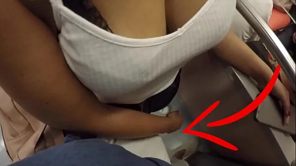 观看Unknown Blonde Milf with Big Tits Started Touching My Dick in Subway ! That's called Clothed Sex酷的管子