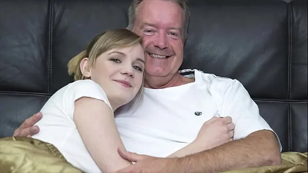 Watch Sexy blonde bends over to get fucked by grandpa big cock cool Tube