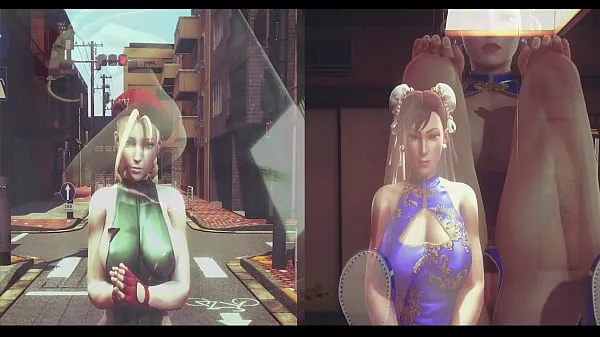 Slut FIghter II (Chun Li and Cammy fighting in other way शानदार ट्यूब देखें