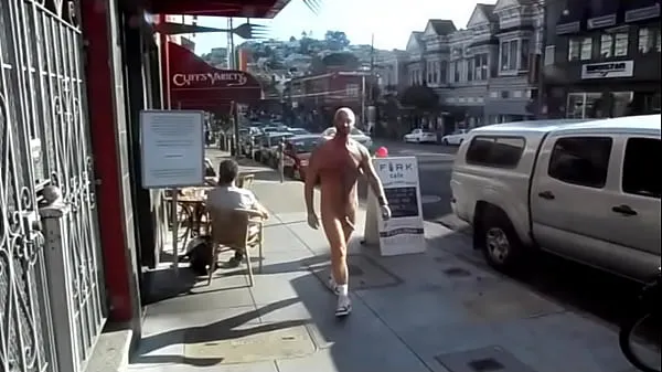 A naked walk in public in San Francisco 멋진 튜브 보기