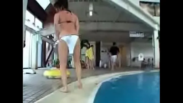 Watch Public dildo in bikini cool Tube