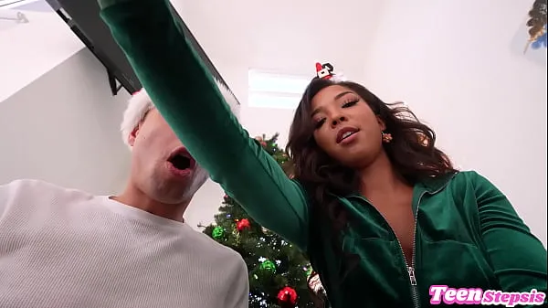 Watch Cute Petite Ebony Babe Let Me Use Her Tight Pussy For Christmas - Malina Melendez Johnny Love cool Tube