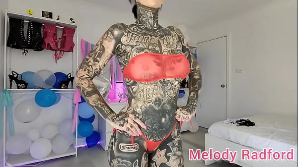 Watch Sheer Black and Red Skimpy Micro Bikini try on Melody Radford cool Tube