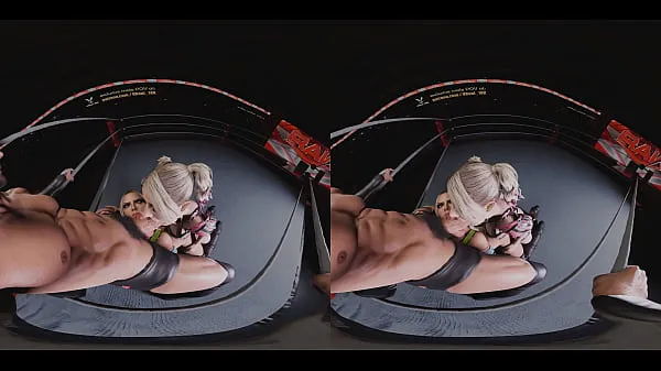 Titta på Spitroast Double Blowjob with Alexa Bliss dirty talking and using strapless strapon on Liv morgan (WWE 3D CGI render parody coola Tube